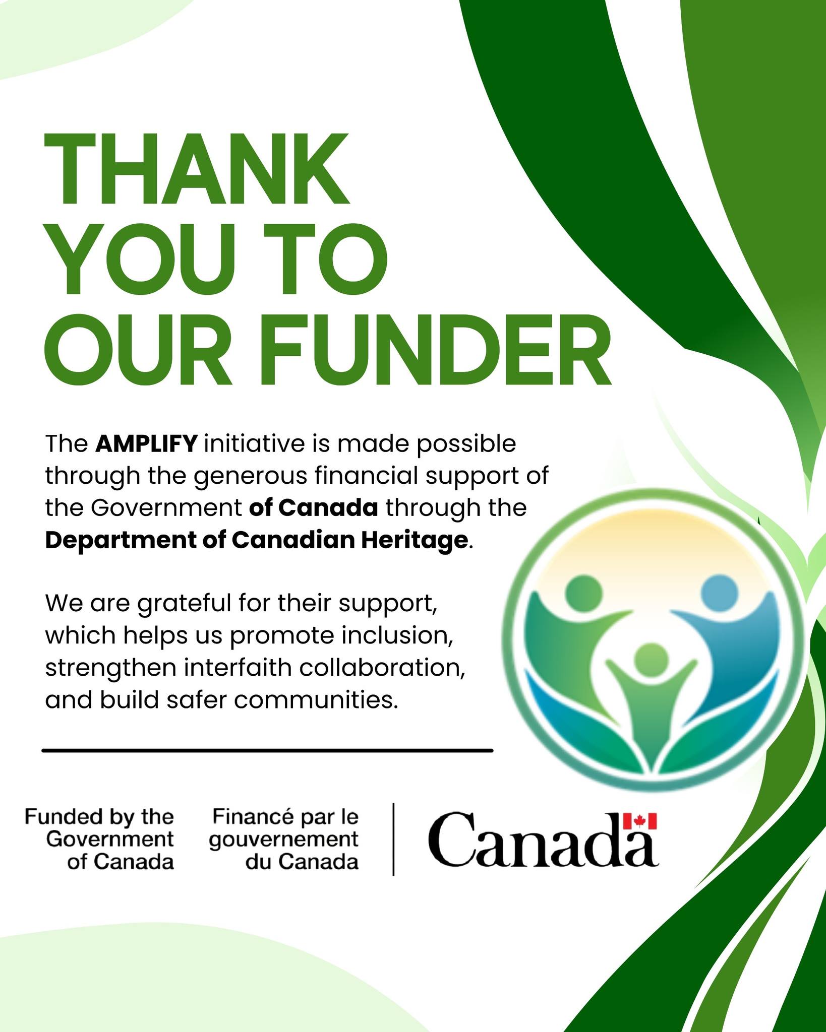 AMPLIFY Initiative Supported by Canadian Heritage
