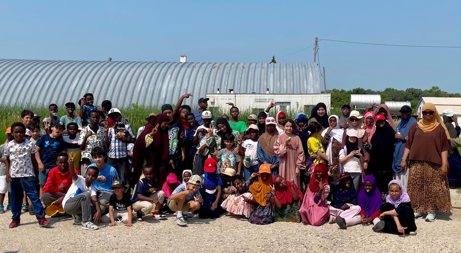 Summer Youth Program outdoor field trip group photo